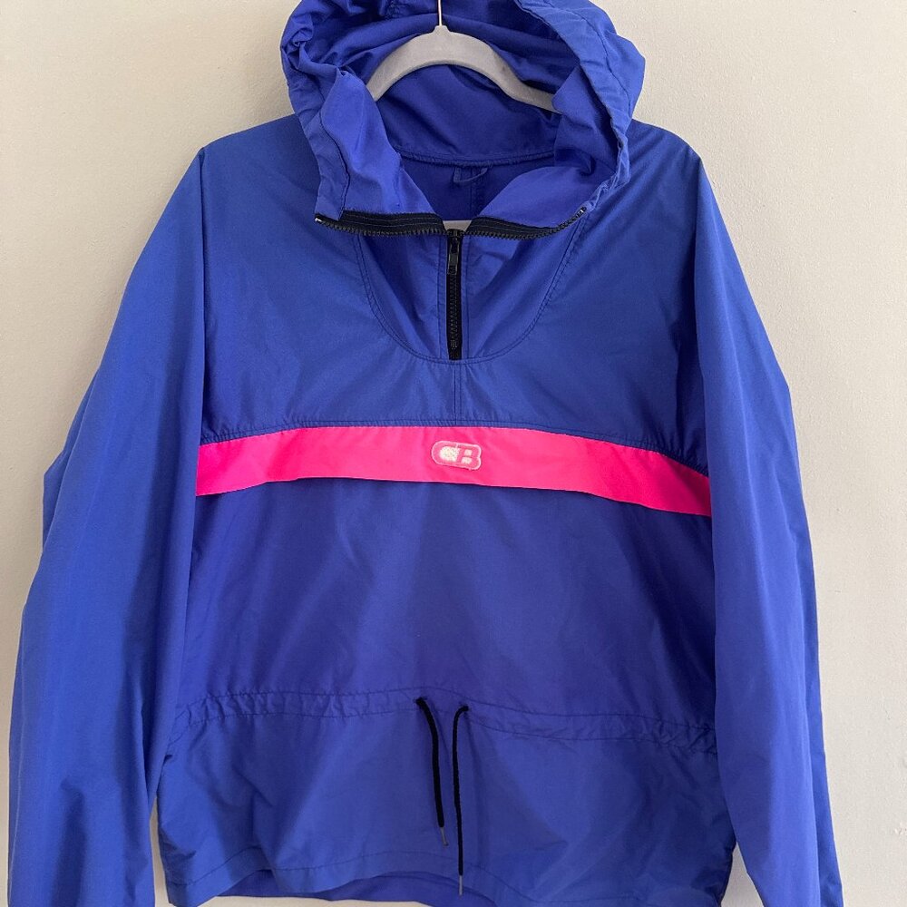 Vintage CB Sports Windbreaker Women’s/Unisex Size M Neon Retro Zip Jacket